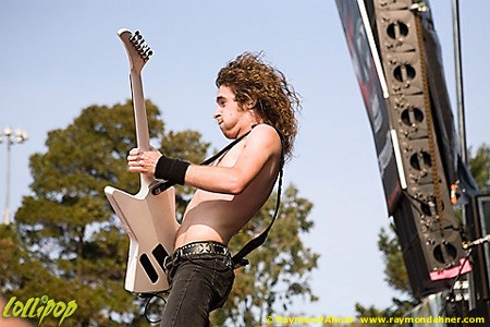 Airbourne - Rockstar Mayhem Festival Mountain View, CA July 2008 | Photos by Raymond Ahner