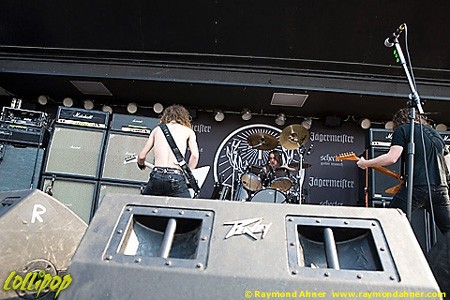 Airbourne - Rockstar Mayhem Festival Mountain View, CA July 2008 | Photos by Raymond Ahner