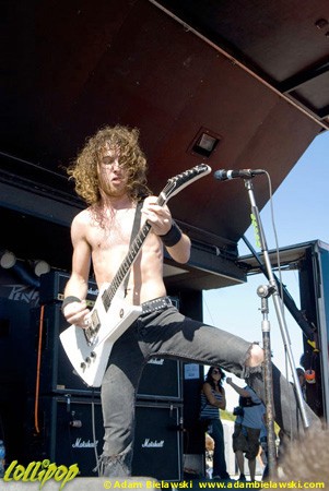 Airbourne - Rockstar Mayhem Festival Tinley Park, IL August 2008 | Photos by Adam Bielawski