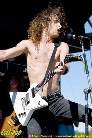 Airbourne - Rockstar Mayhem Festival Tinley Park, IL August 2008 | Photos by Adam Bielawski