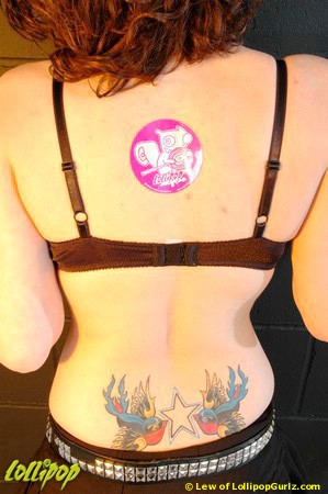 Some cool sticker and tattoo shots of Marissa not in her Model Gallery.| Photo by Lew
