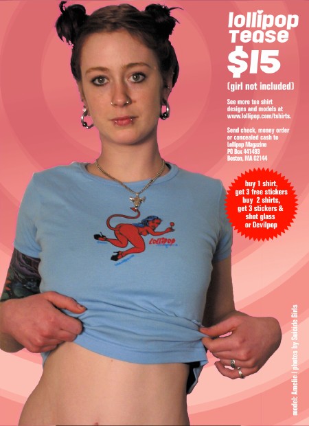 Model Tee Ads from Issue 61 and Older: Model Tee Ads from Issue 61 and Older: Model Tee Ads from Issue 61 and Older: Amelie