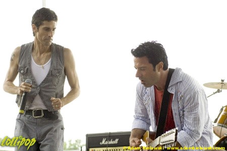 Peter DiStefano with Perry Farrell - Lollapalooza Chicago, IL August 2006 | Photos by Adam Bielawski