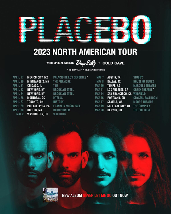 placebo tour italia 2023