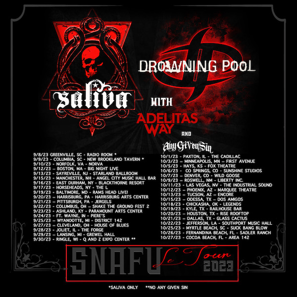 Saliva to release Revelation, announces Fall Tour – News