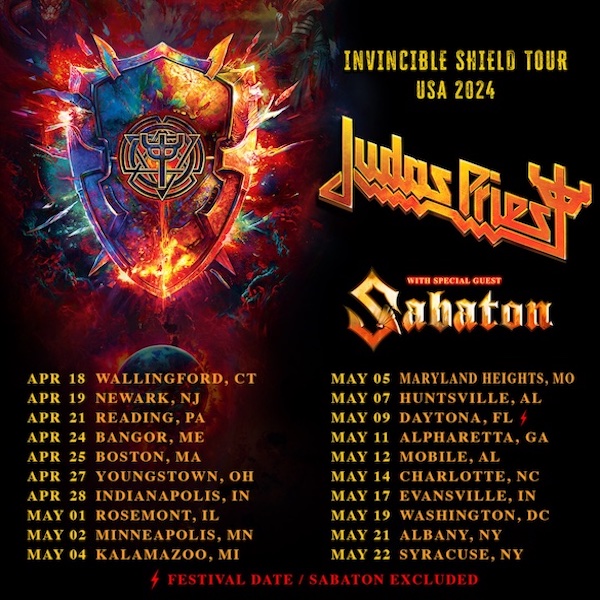Judas Priest announces The Invincible Shield Tour News Lollipop