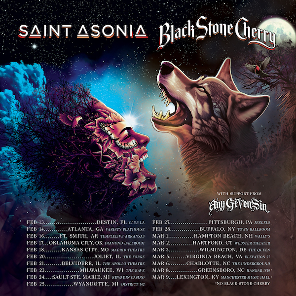 saint asonia tour dates